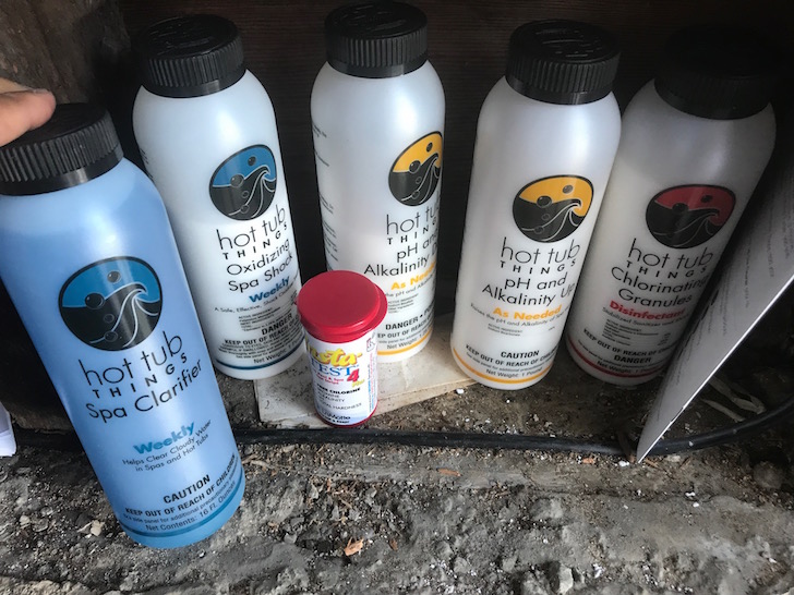 Hot tub chemical requirements