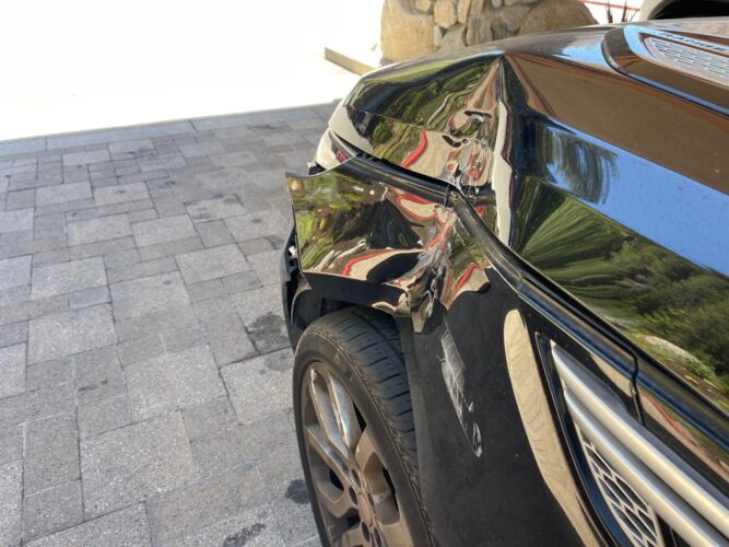 minimalism - car bashed
